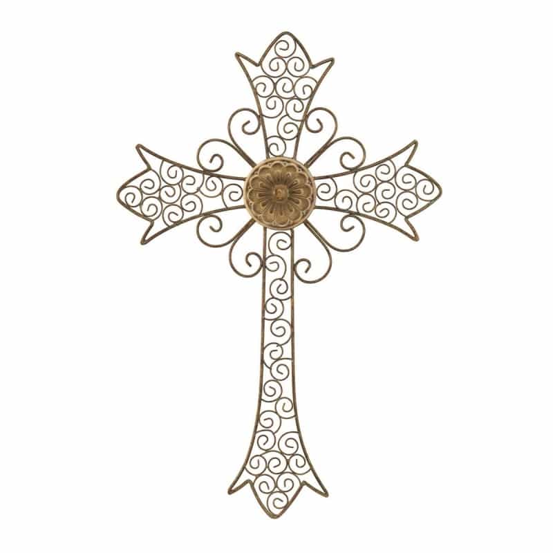 Wall Cross Petina Finish Metal
