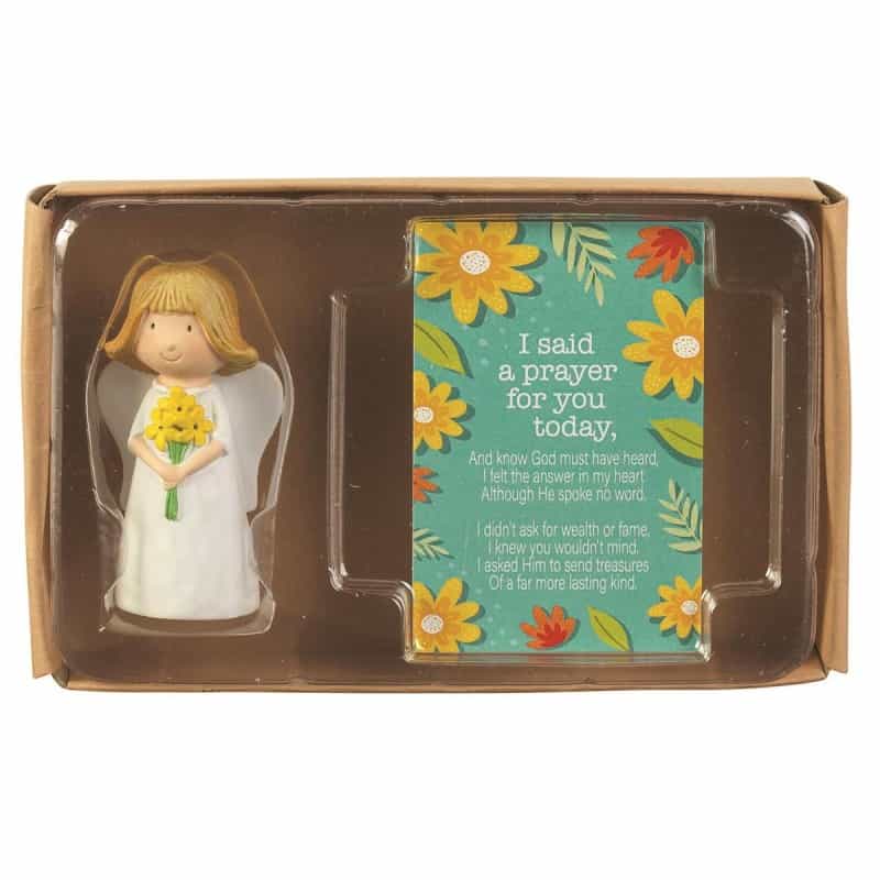 Angel Figurine Card I Said A Prayer You