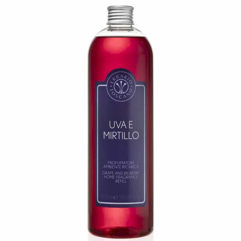 Erbario Toscano Grape & Bilberry Refill Fragrance For Diffuser 500 Ml