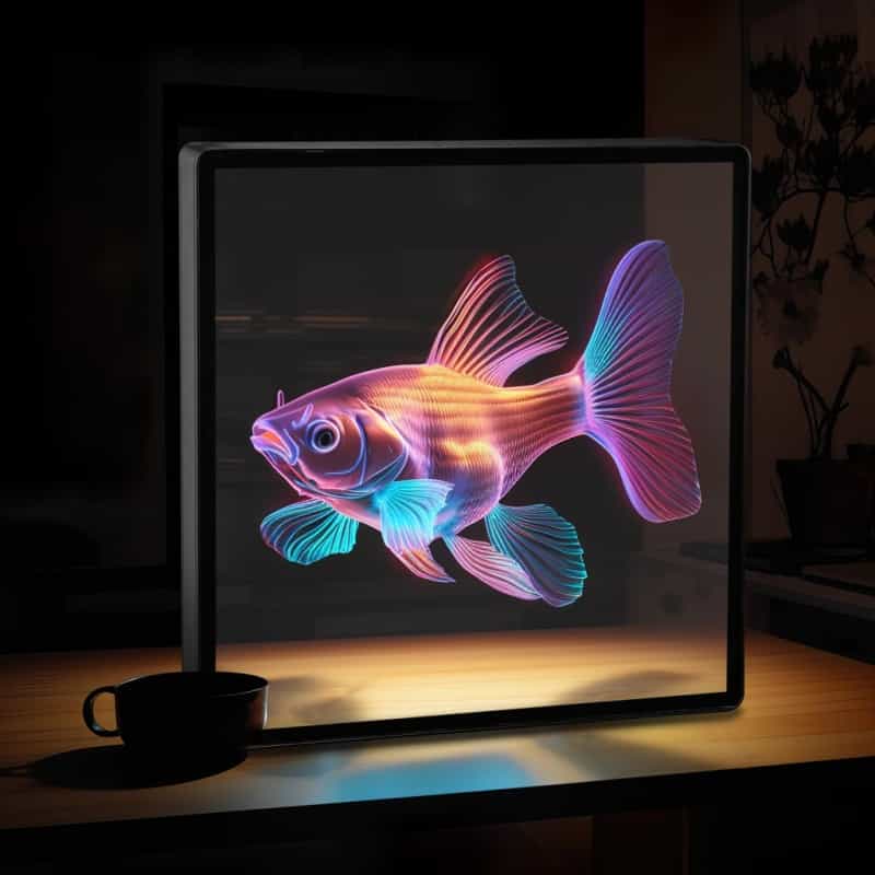 3D Hologram Fan Projector, 224 Led Naked-Eye Hd 3D Holographic Display