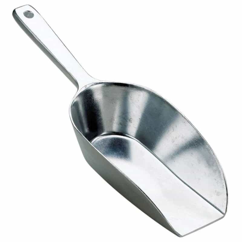 Harold Import Hic Aluminum Flat Bottom Food Utility Scoop 8.75"
