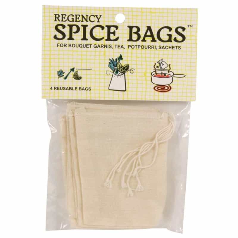 Regency Drawstring Spice Bags 4" X 3" 4-Pack