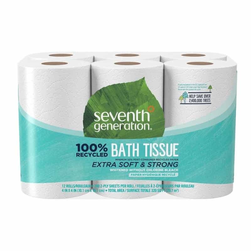 Seventh Generation 100% Recycled White 2-Ply Bathroom Tissue 12 Count