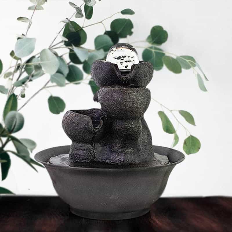 Ferrisland® Relaxation 3-Step Little Water Fountain With Light