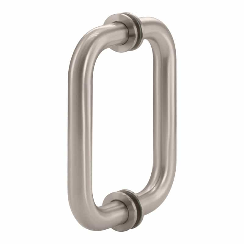 – Glass Simple Back-To-Back Tubular Pull Handle, 6" Center To Center