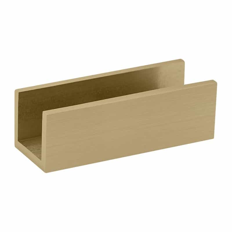 Glass Simple Wall-Mount No-Fab Glass Clamp For 1/2" Fixed Glass