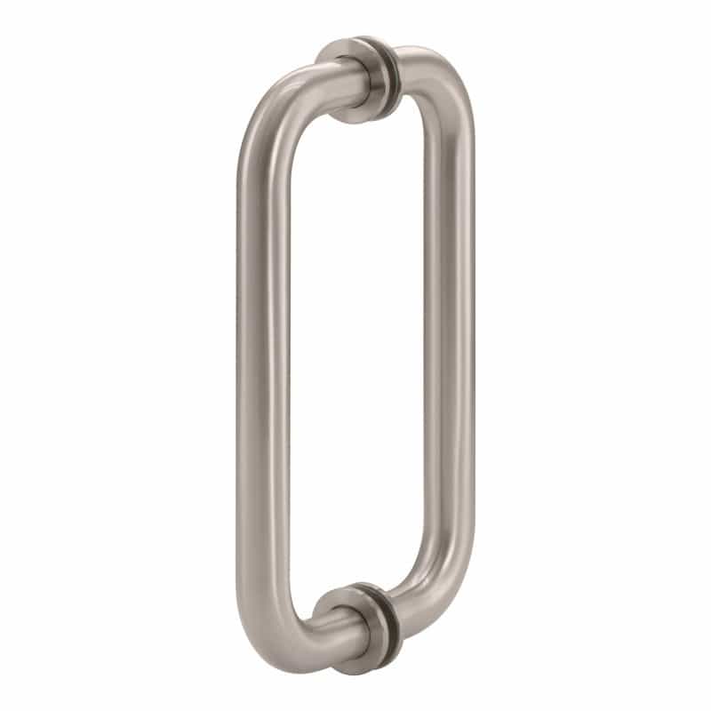 – Glass Simple Back-To-Back Tubular Pull Handle, 8” Center To Center