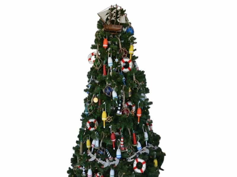 Wooden Charles Darwin's Beagle Model Ship Christmas Tree Topper Decoration
