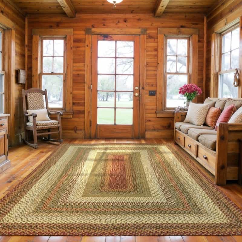 Pumpkin Pie Mustard And Gold Cotton Rugs