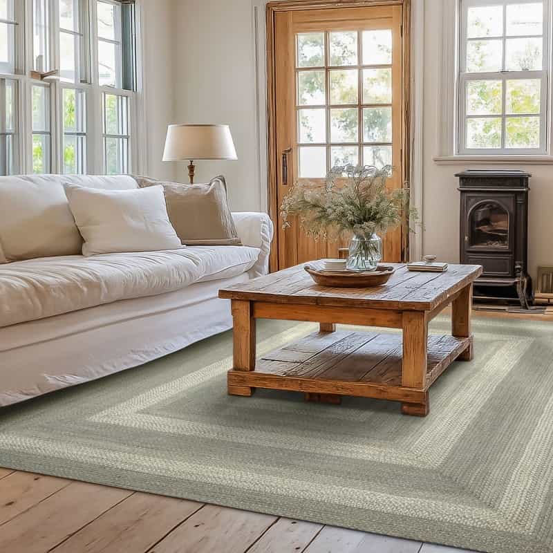 Grey Cloud Jute Braided Rugs