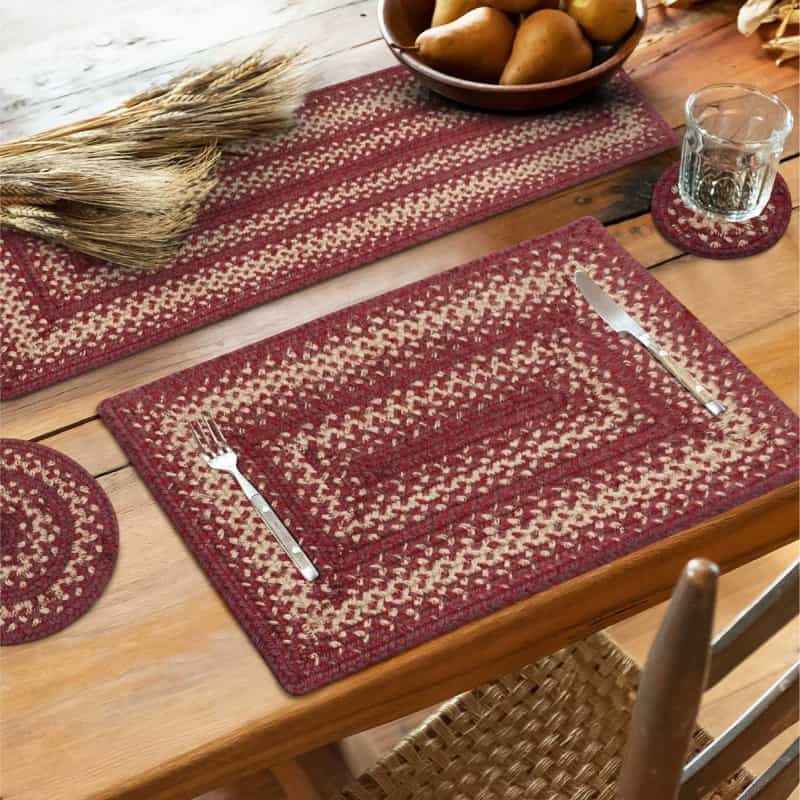 Autumn Maple Burgundy Jute Stair Tread