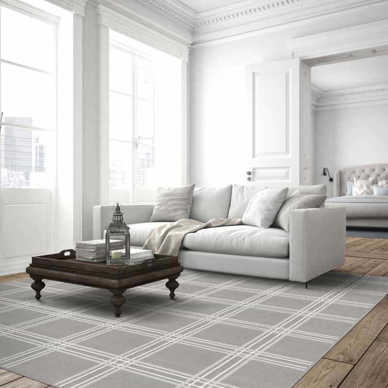 Broadfield 7'8" X 10'9" Area Rug In Color Smoke