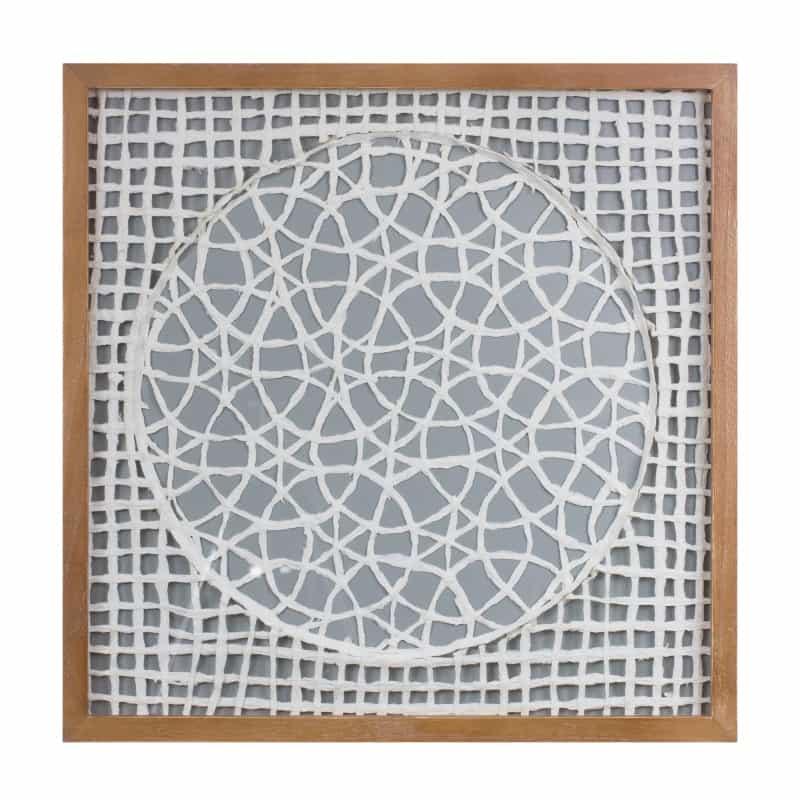 Wall Art (Set Of 2) 19.5”Sq Wood/Paper