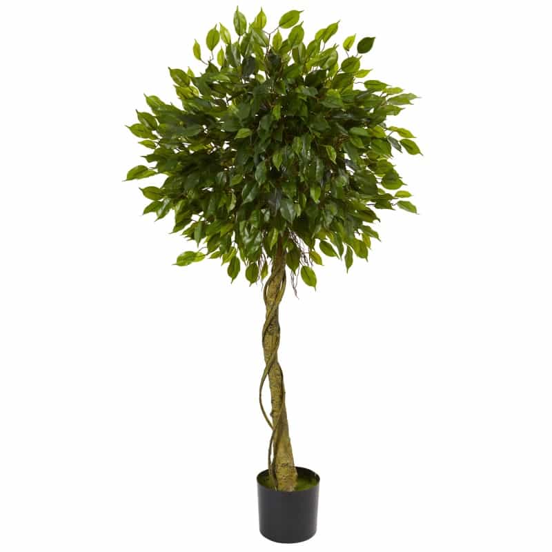 5' Ficus Artificial Topiary Tree Uv Resistant (Indoor/Outdoor)