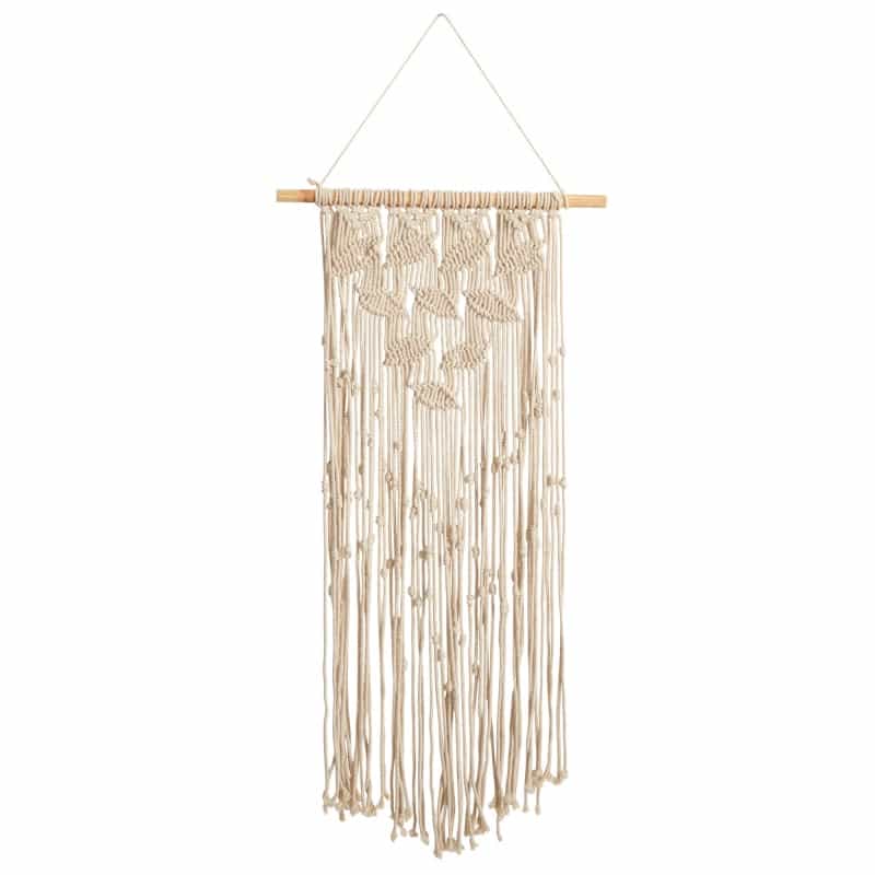 30" Boho Chic Waterfall Leaf Design Macrame Wall Art déCor