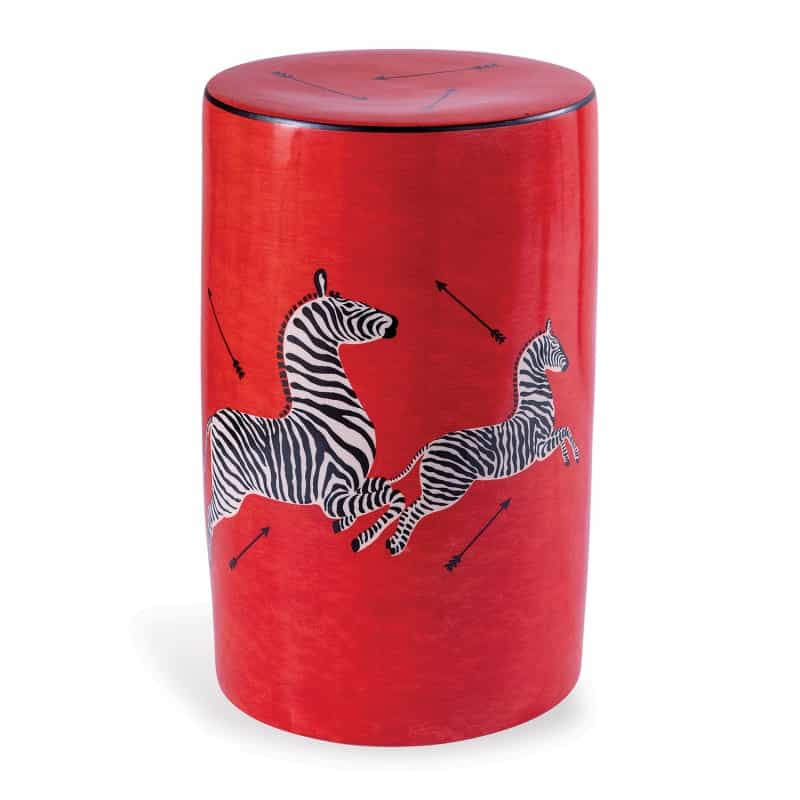 Zebra Red Stool