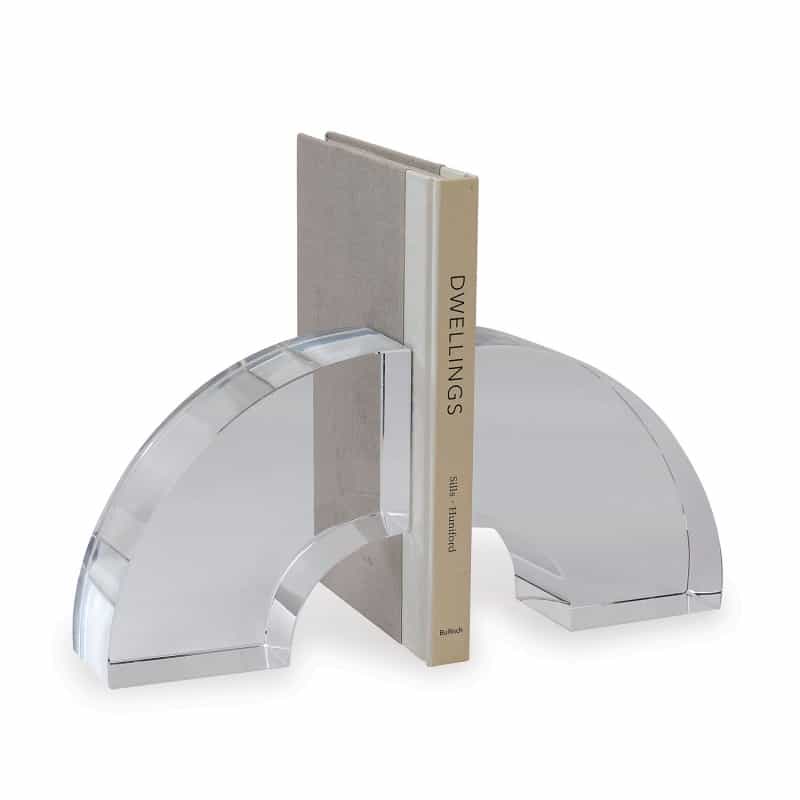 Nolan Crystal Bookends--Pair