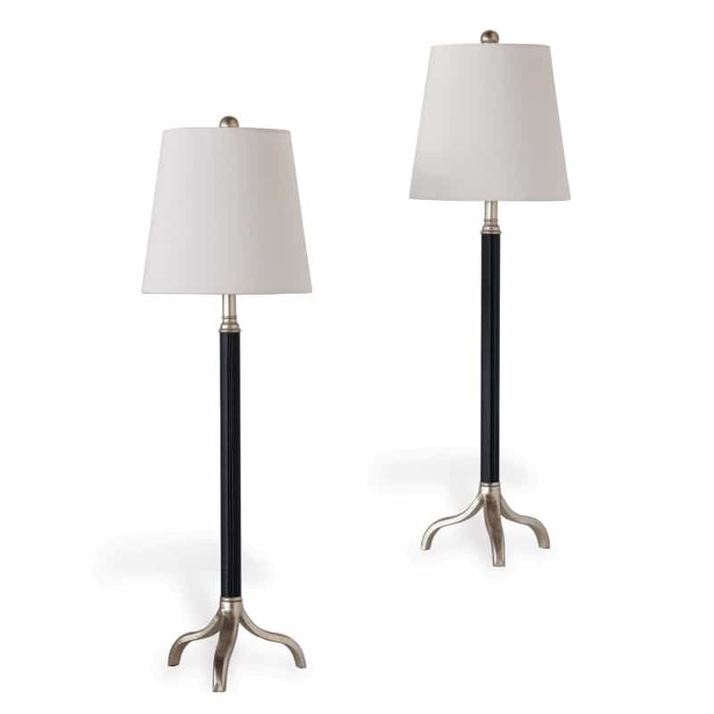 Portobello Black/Silver Buffet Lamp (Set Of 2)
