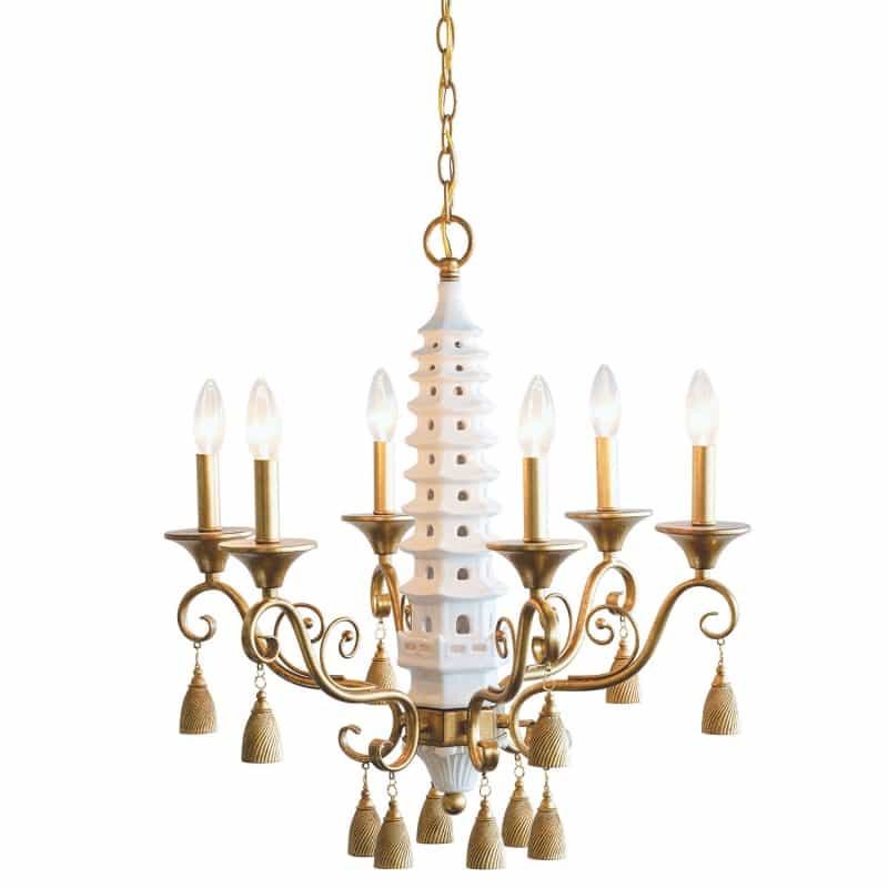 Oh, Pagoda Cream Chandelier