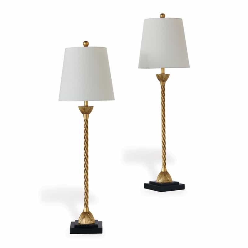 Delfern Gold Buffet Lamps (Set Of 2)