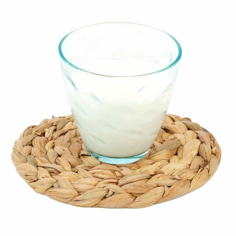 Set Of 4 Decorative Round Natural Woven Handmade Water Hyacinth Placemats