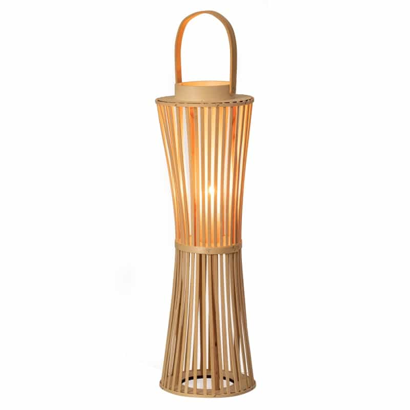 Wickerwise Vintage Decorative Candle Holder With Handle Handcrafted Lantern Accent For Indoor And Outdoor Use Ideal For Patio Garden Living Room Dining Area Wedding Party & Special Events