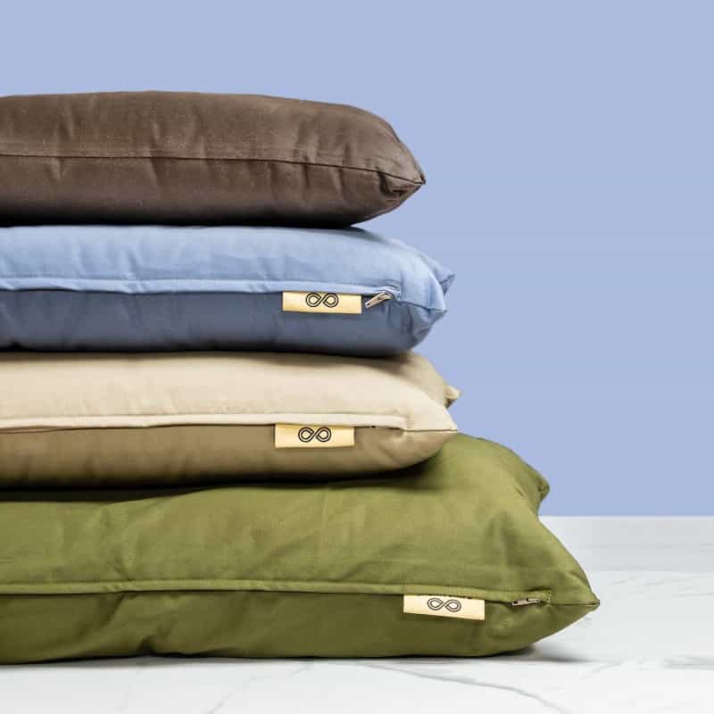 Sesame 100% Organic Cotton Dog Cat Pet Bed (4" High) (Grown & Handmade In Usa)