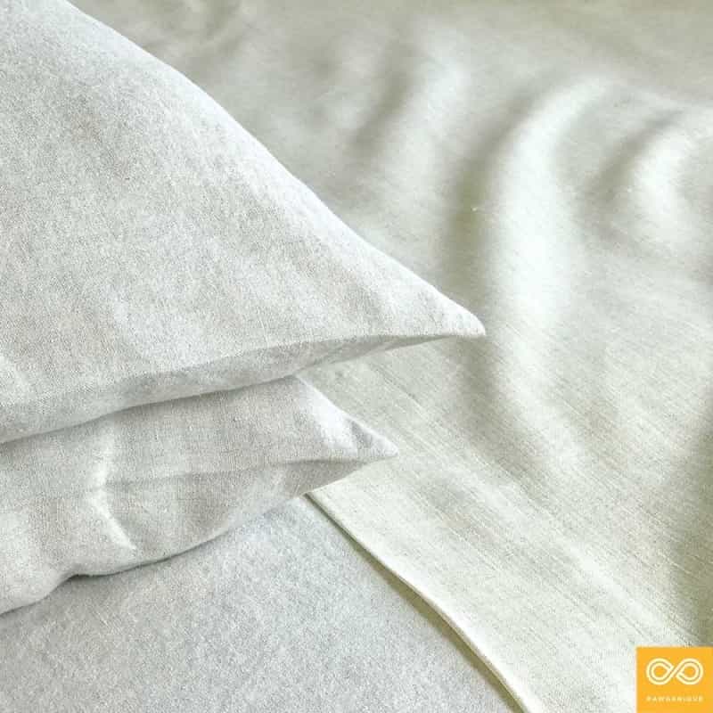 Fine 6.35Oz Parisian Organic French Linen Bed Sheets