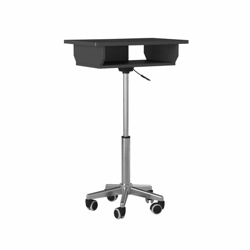 Techni Mobili Folding Table Laptop Cart, Graphite