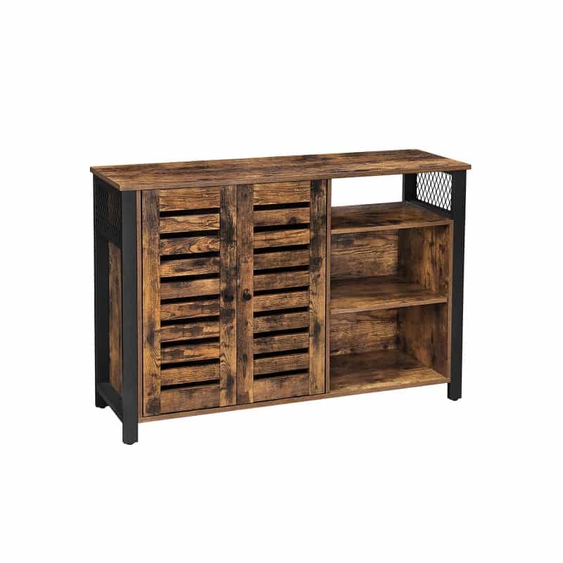 2 Doors Industrial Rustic Brown Sideboard Cabinet