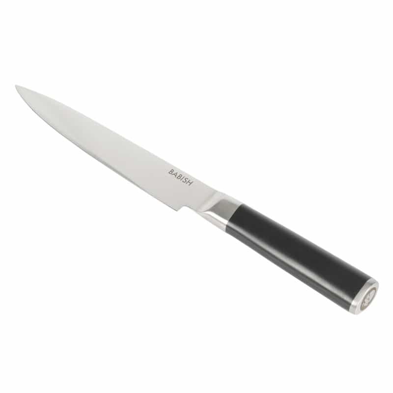 Babish 8 Inch High-Carbon Stainless Steel Full Tang Carving Knife In Black