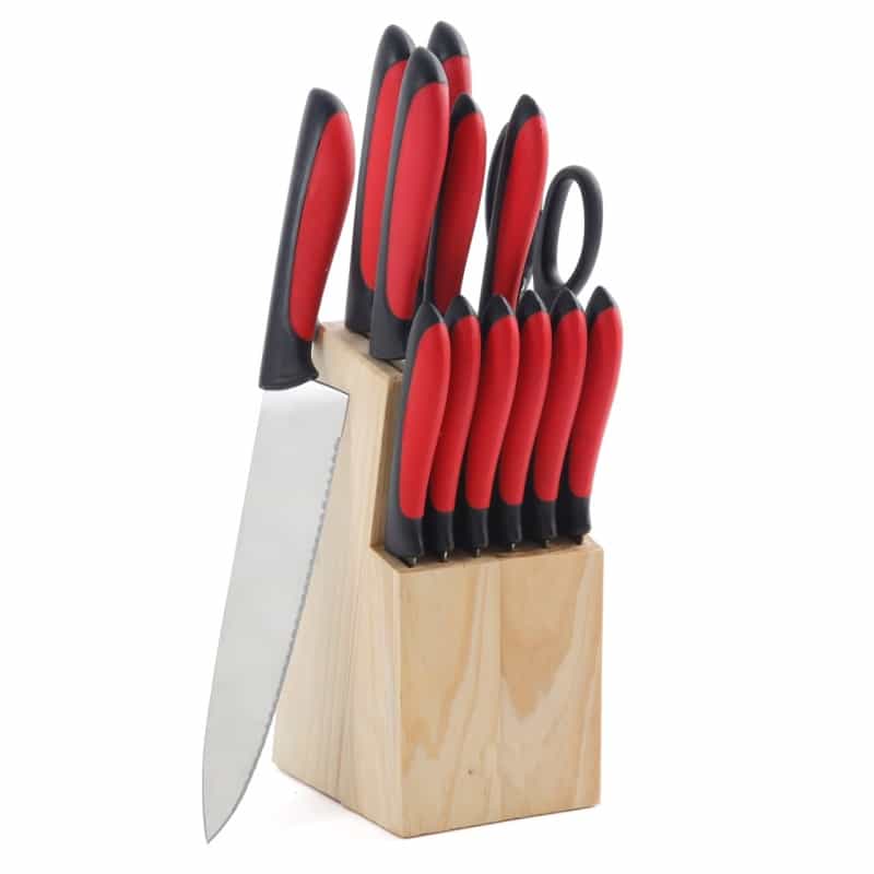 Megachef 14 Piece Cutlery Set In Red