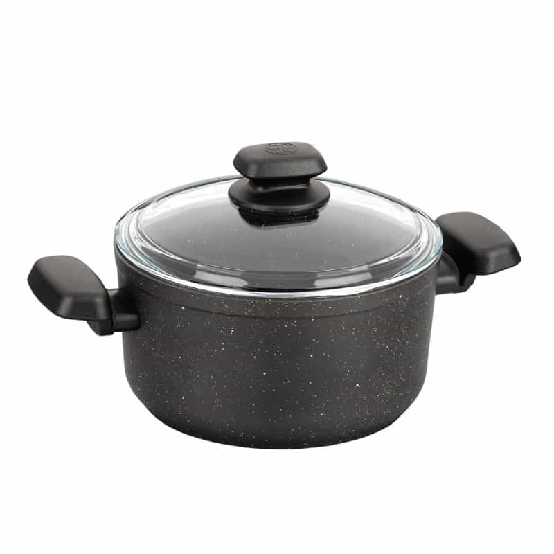 Korkmaz Ornella 2 Piece 3 Liter Aluminum Nonstick Casserole Dish With Lid