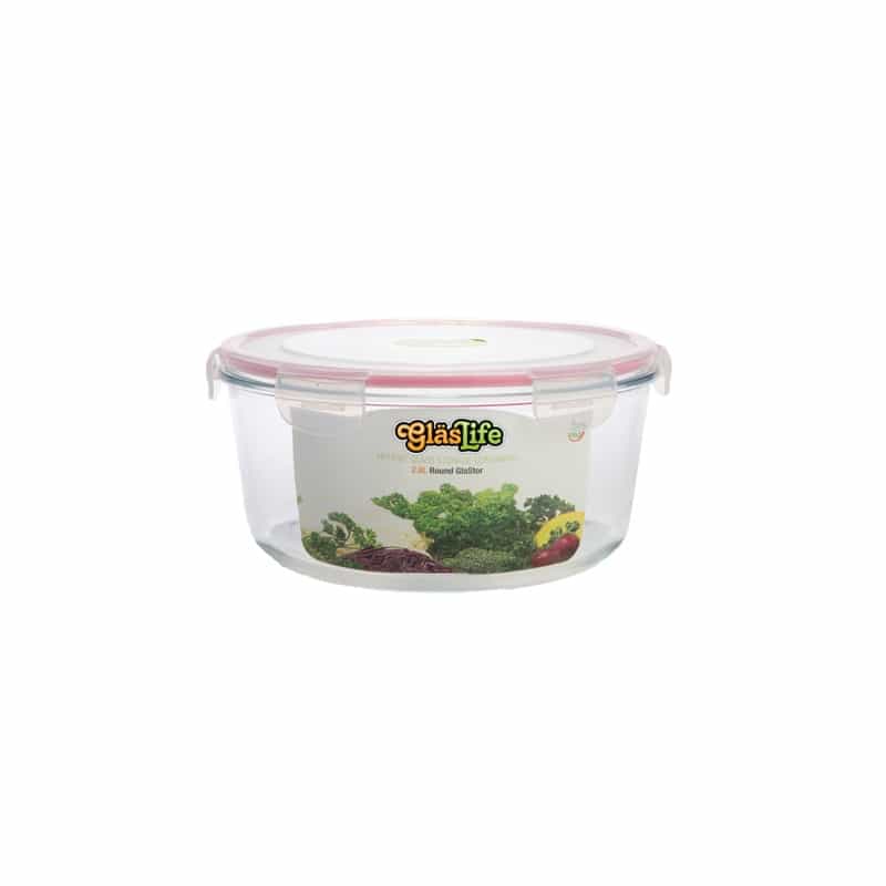 Glaslife® Airtight Round Glass Storage Container