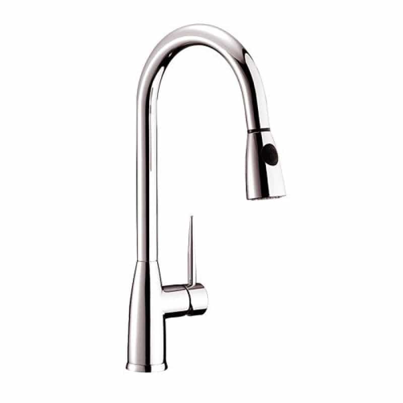 8002 005 02 Brushed Nickel Brass Vessel Kitchen Faucet - Single Handle / One Hole - Brushed Nickel
