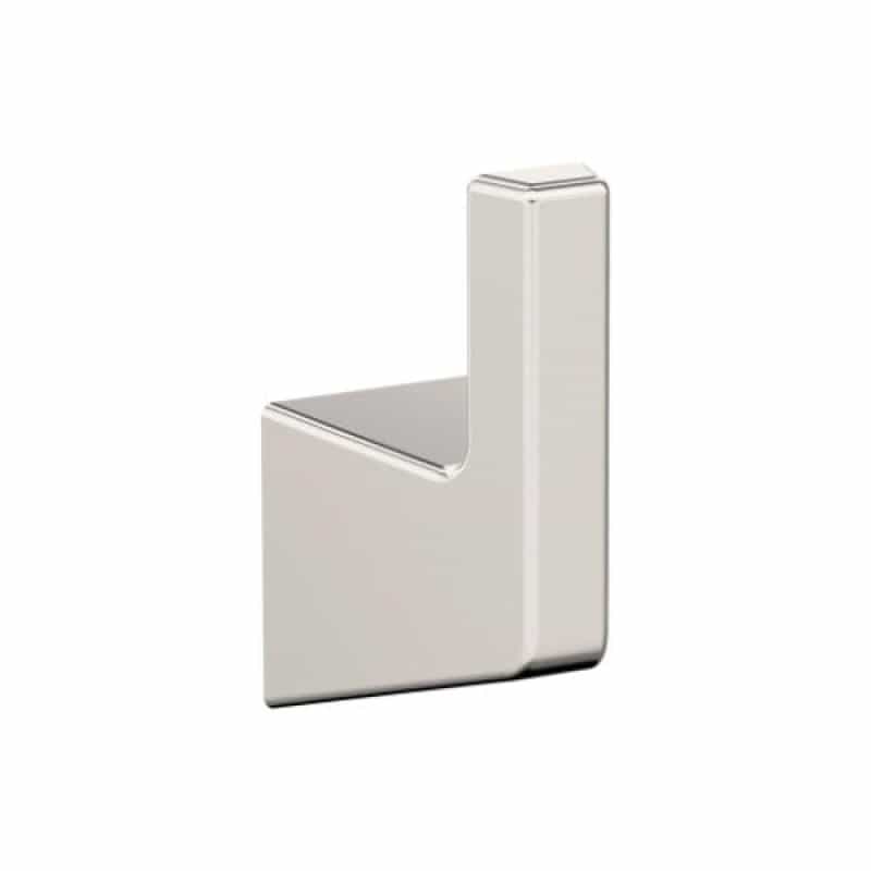 Blackrock Zinc Single Prong Robe Hook - Polished Nickel - 3 9/16" (90 Mm) Length