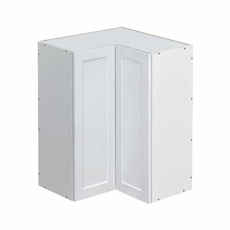 Mallorca White Shaker Wood Kitchen Diagonal Corner Wall Cabinet - 30" X 24" X 30" (Assembly Required) - White