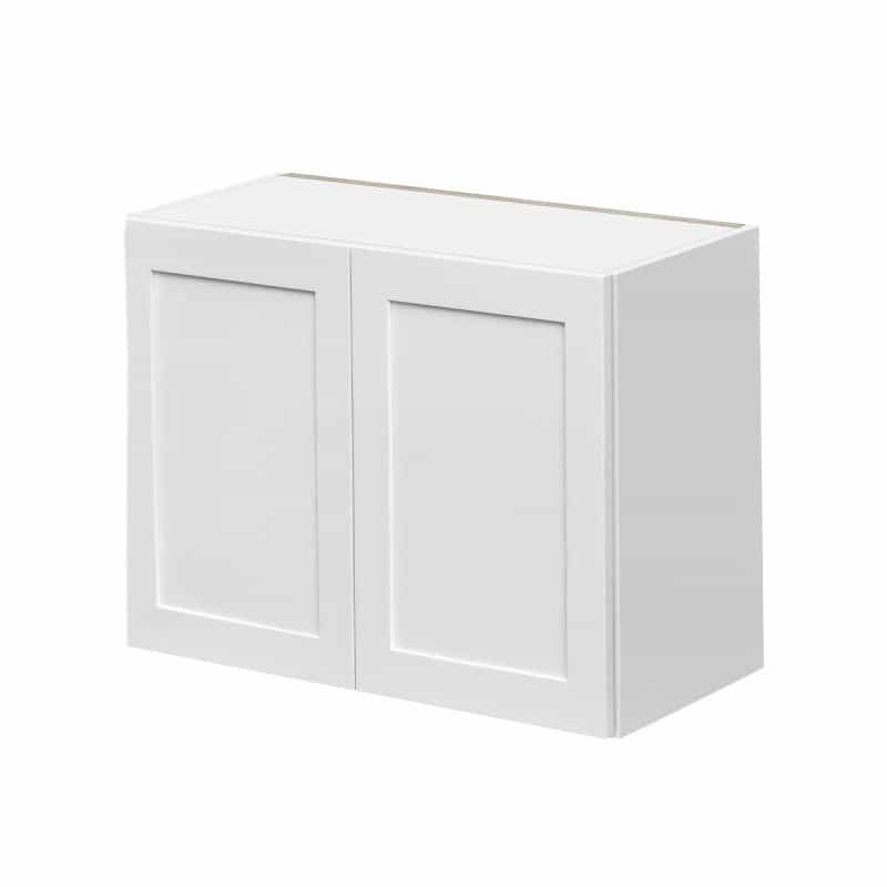 Mallorca White Shaker Wood Kitchen Wall Cabinet - 30" X 12" X 21" (Assembly Required) - White