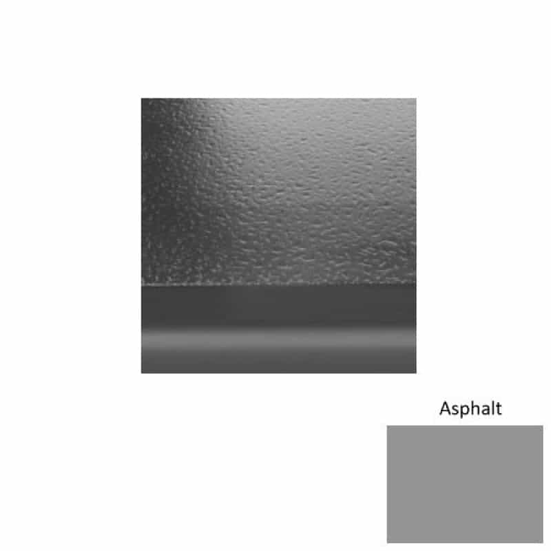 Solid 99 Asphalt Hammered Rubber (Sq) With Safety Yellow Abrasive Strip Stair Tread - Hammered