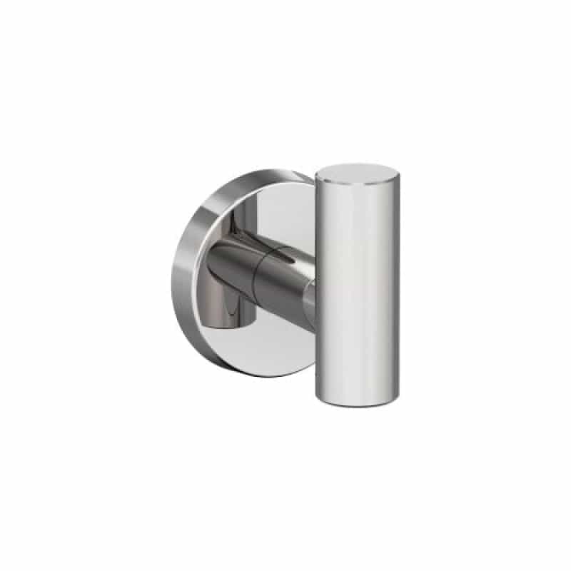 Arrondi Stainless Steel Single Prong Robe Hook - Polished Stainless Steel - 2" (51 Mm) Length
