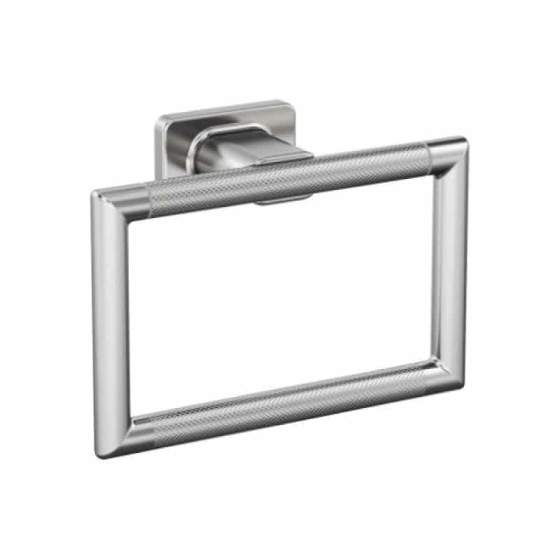 Bronx Zinc & Stainless Steel Wall Mounted Towel Ring - Chrome - 7 7/16" (189 Mm) Length