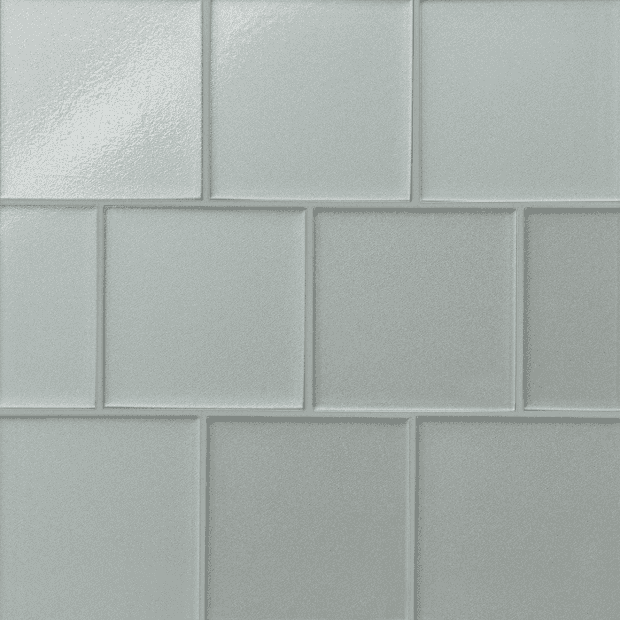 Kaikos Silver Glass Tile - Matte