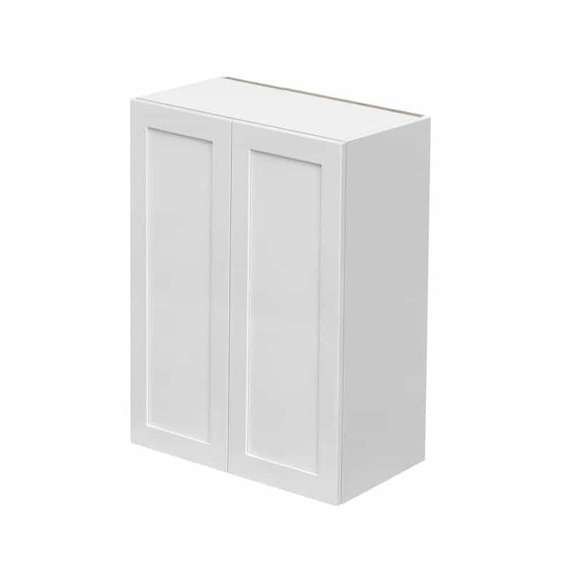Mallorca White Shaker Wood Kitchen Wall Cabinet - 24" X 12" X 36" (Assembly Required) - White
