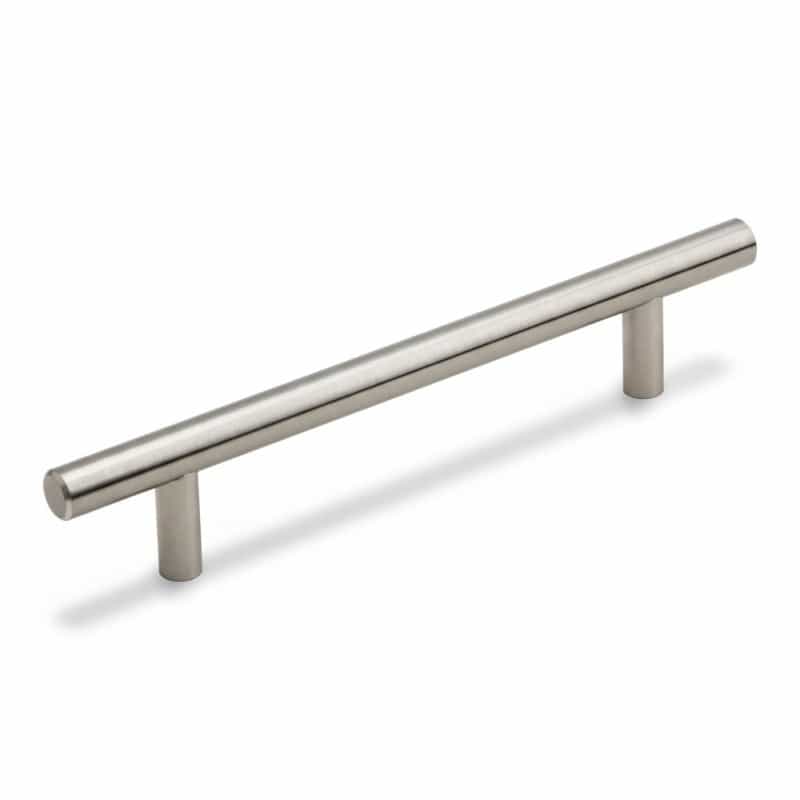 Silverline P5010 Steel Handle Cabinet Pull - Brushed Satin Nickel - 7" Center To Center