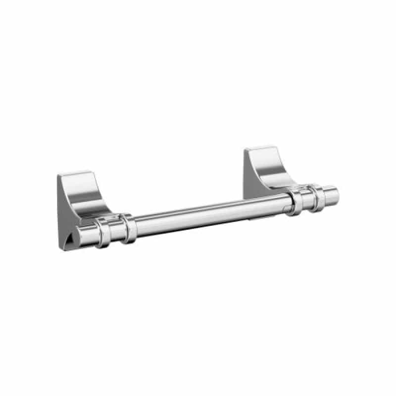 Davenport Zinc & Stainless Steel Pivoting Double Post Toilet Paper Holder - Chrome - Pivoting Double Post