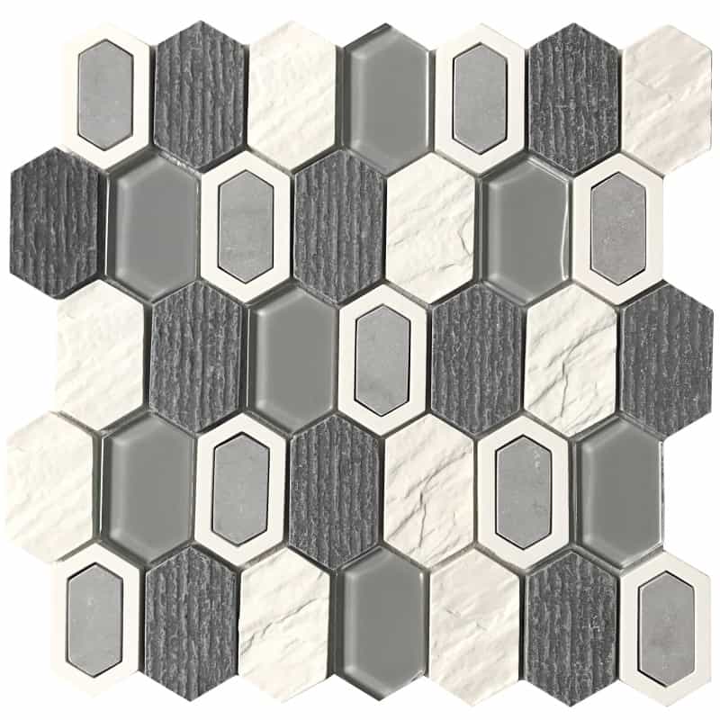 Literati Stowe Resin Mosaic - Picket Fence - Mixed