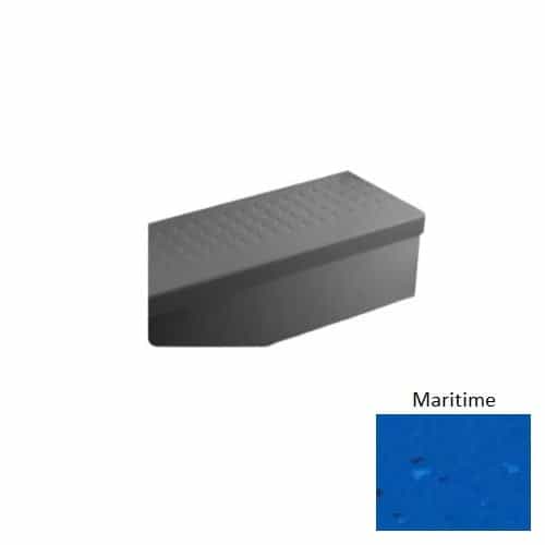 Johnsonite Maritime Raised Round Rubber Moulding / Trim - 12 1/4" X 84" Angle Fit Speckled Stair Tread Without Riser (Sq) - Textured