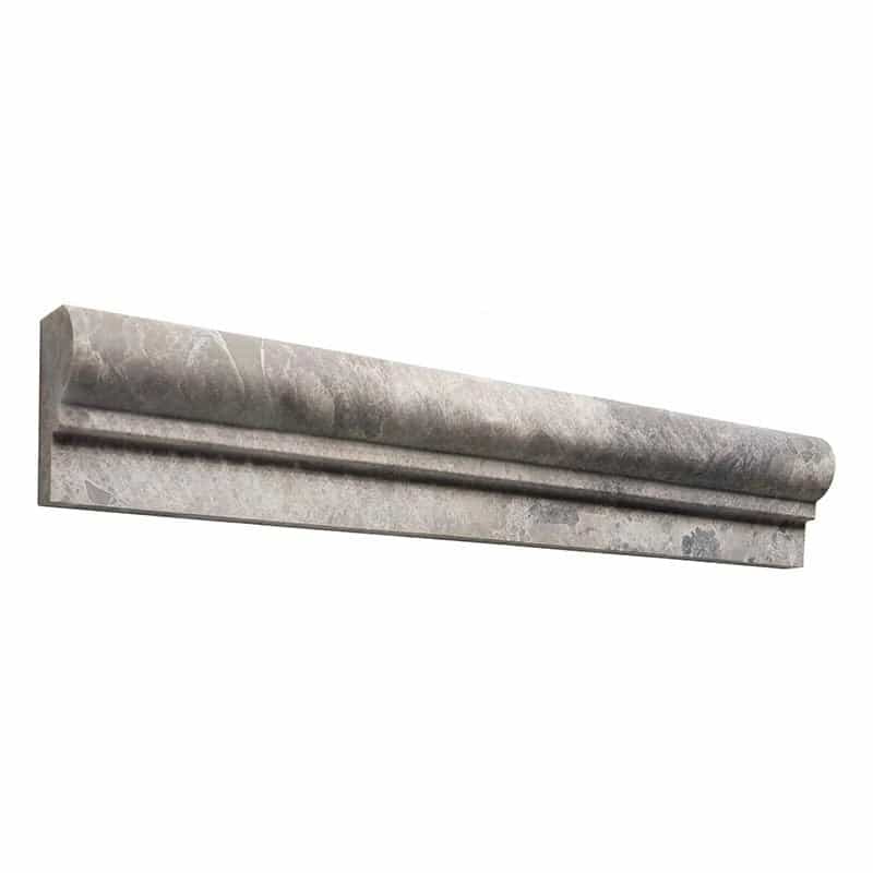 Atlantic Gray Marble Liner - 2" X 12" F1 Chair Rail