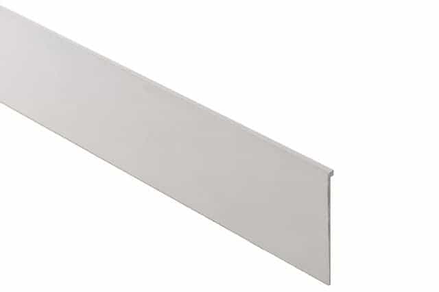 Trep Tap Stair Riser Metal Tile Edging Trim - Satin Anodized Aluminum