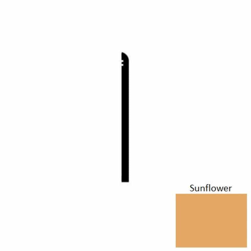 Vcb Sunflower Vinyl Wall Base - 4" X 120 Ft X .080" Straight - Thermoplastic